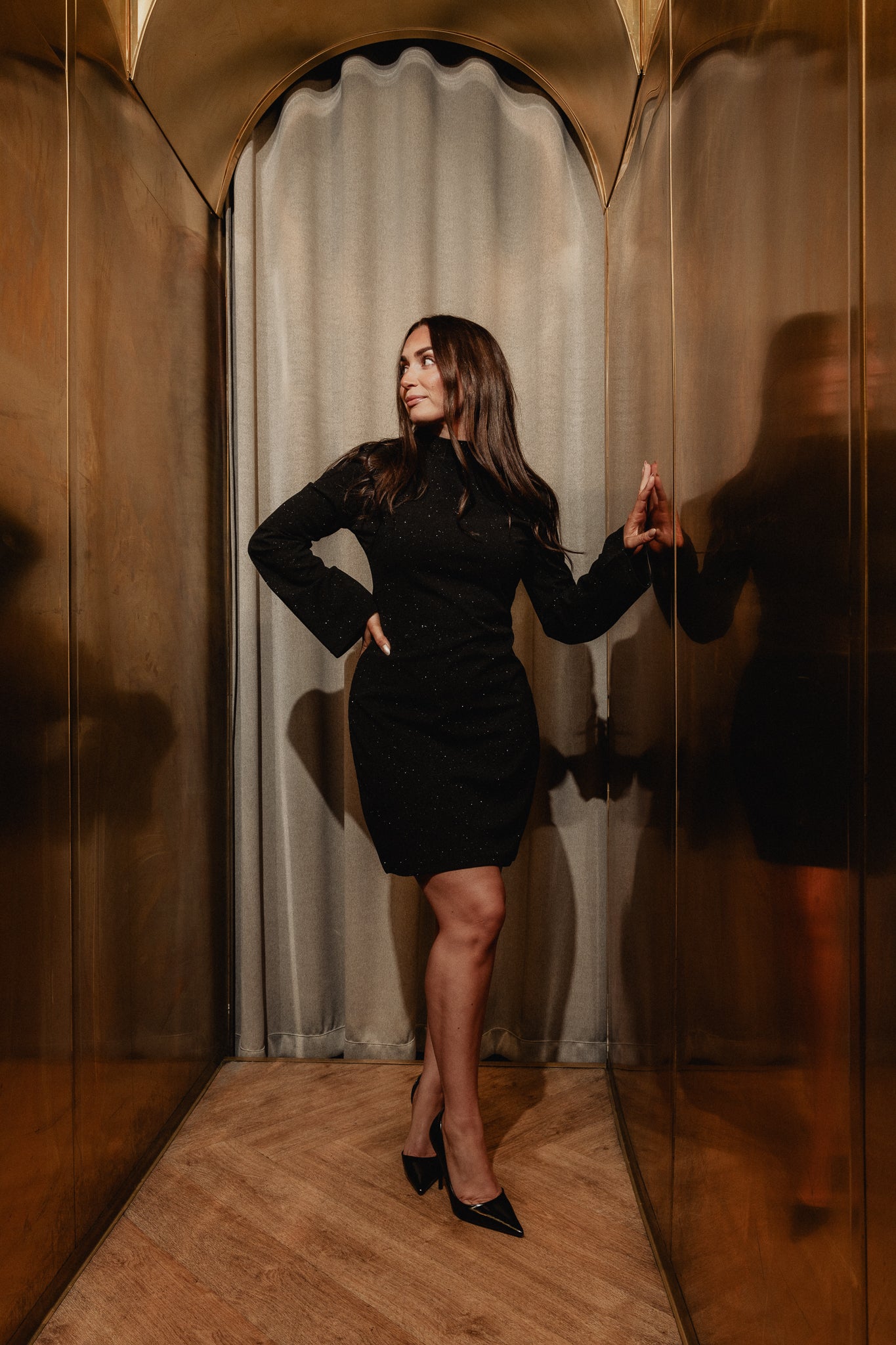 PCPAIGE Short Dress - Black